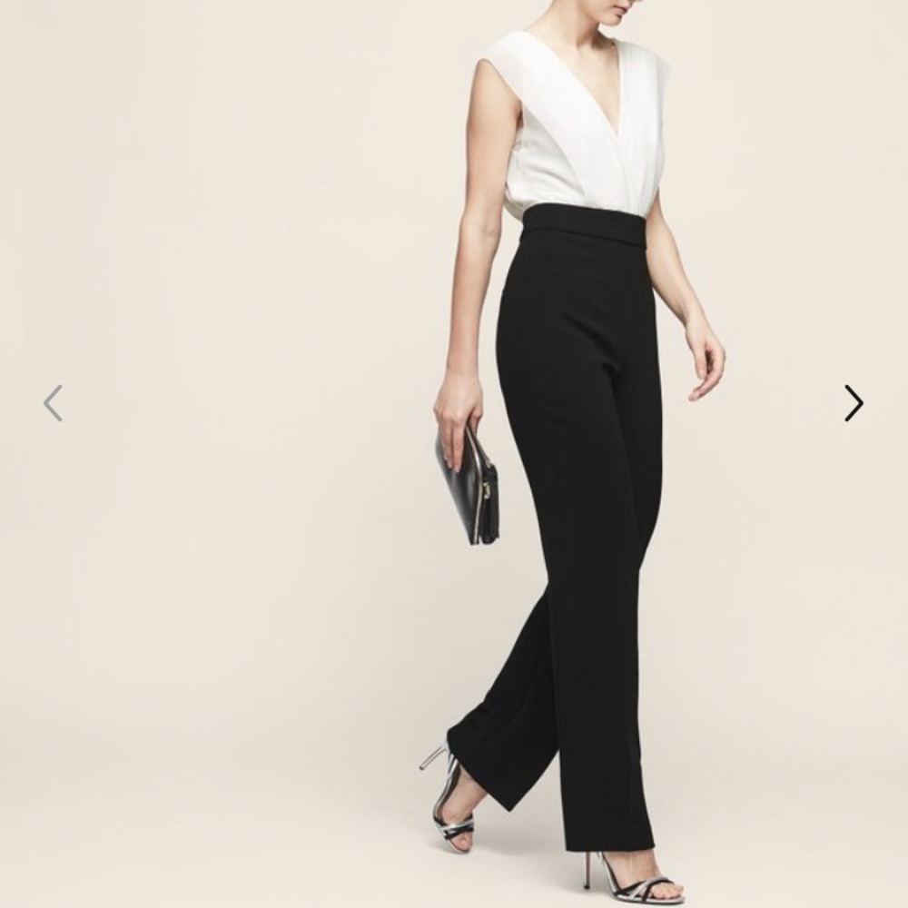 Reiss Martha jumpsuit. Size 4. Black and white - Picture 2 of 7